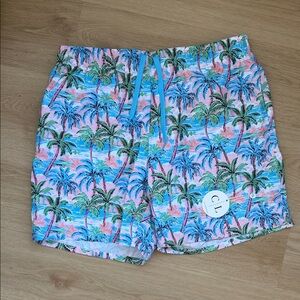 Caden Lane Tropical Palm Tree Men's Swim Shorts